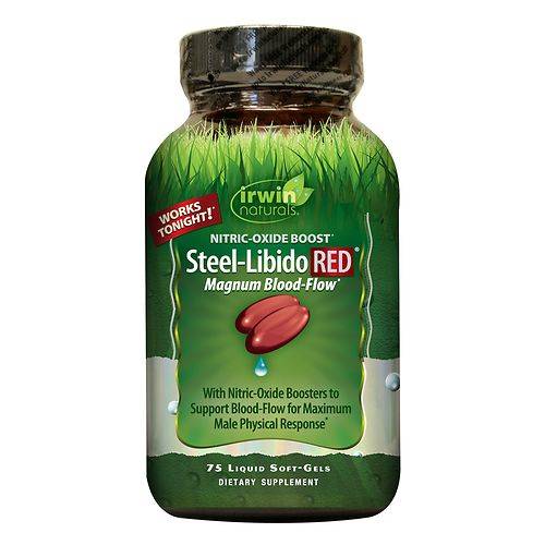 Irwin Naturals Steel-Libido RED max-Blood Flow, Softgels - 75.0 ea