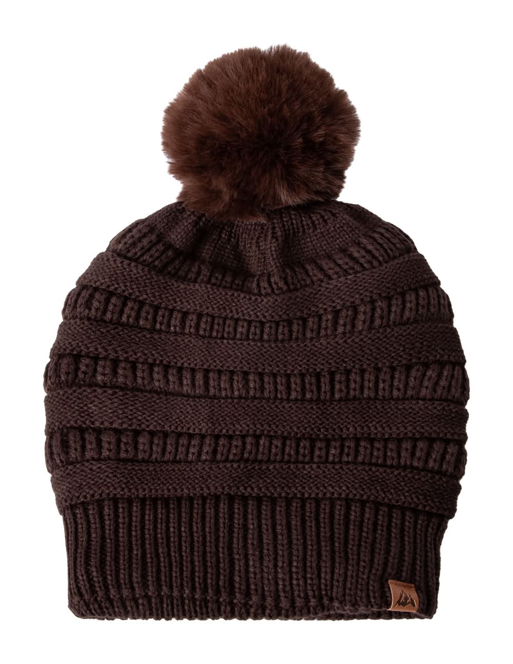 Juniors Velvet Lining Beanie Brown