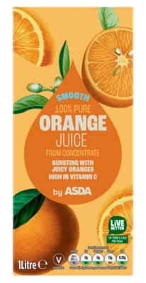 Asda Smooth Orange Juice 1 Litre