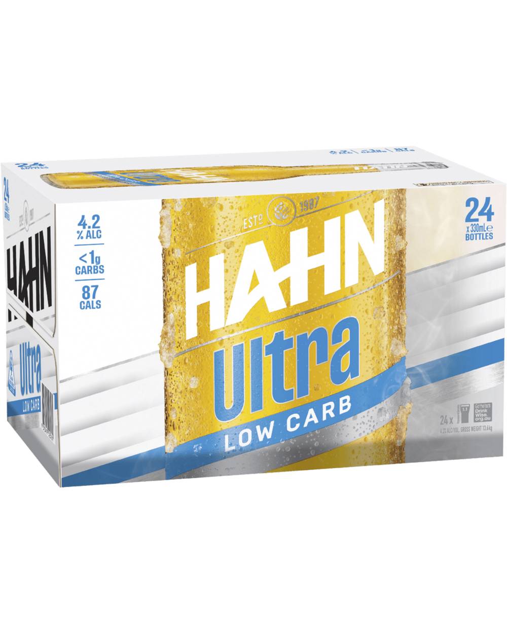 Hahn Ultra Low Carb Bottles 24x330ml