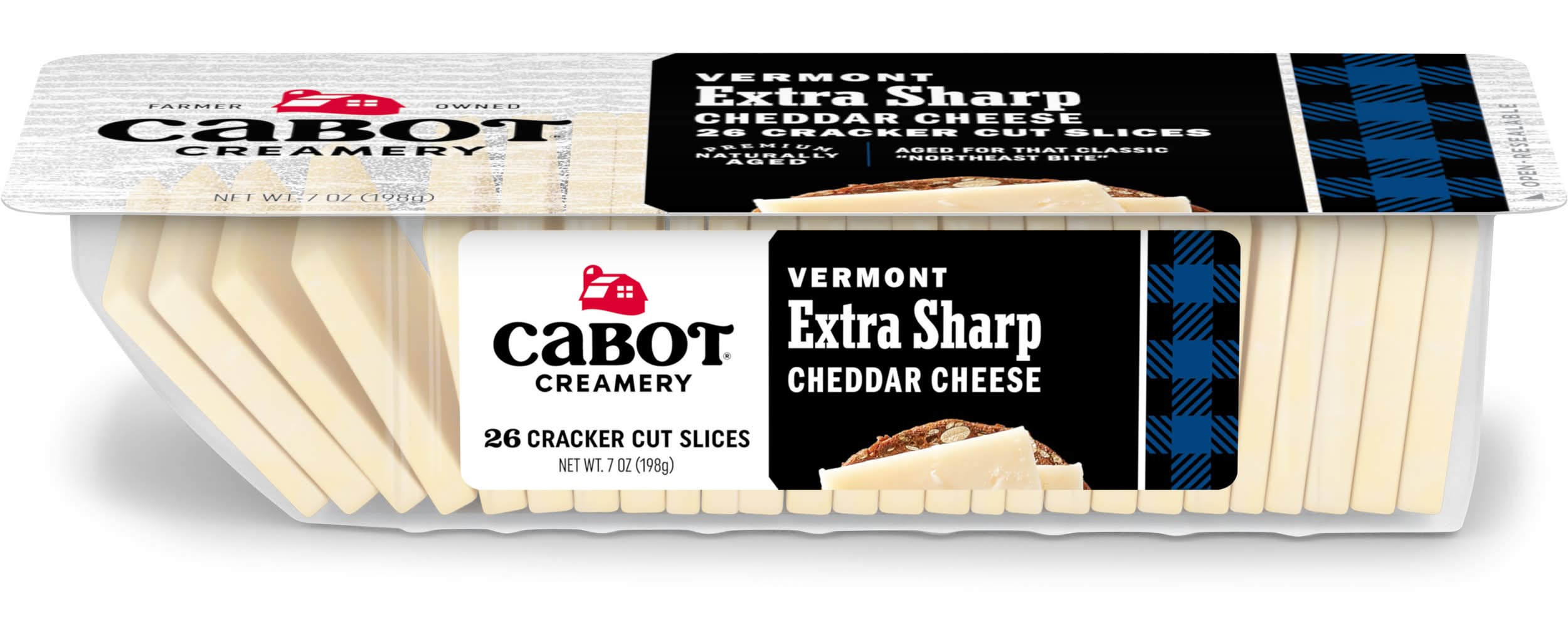 Cabot Vermont Extra Sharp Cheddar Cheese (7 oz, 26 ct)