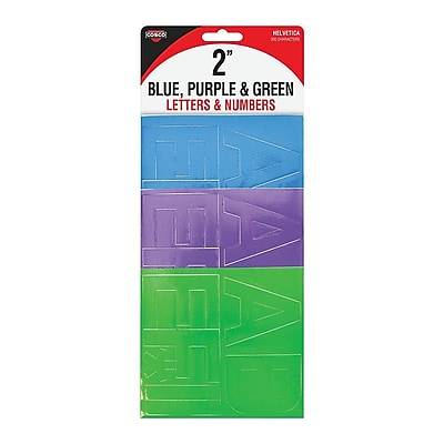 Cosco® Letter and Number, 2, Blue/Purple/Green (98158)