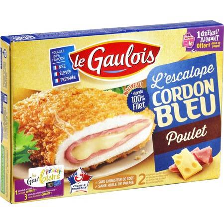 Cordon bleu poulet LE GAULOIS - la boite de 2 - 200g