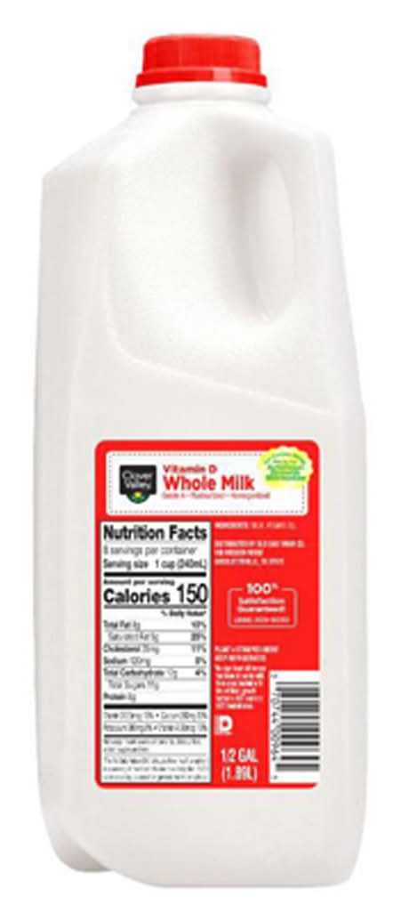 Clover Valley Whole Milk .5 Gallon