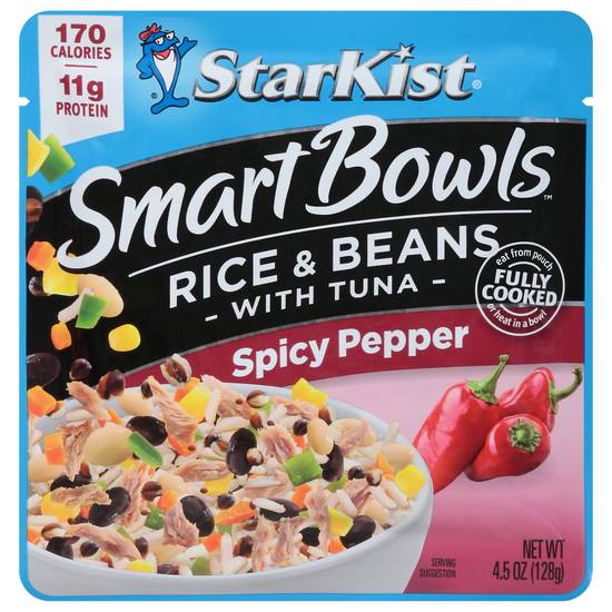 Starkist Smart Bowls With Tuna Spicy Pepper Rice & Beans