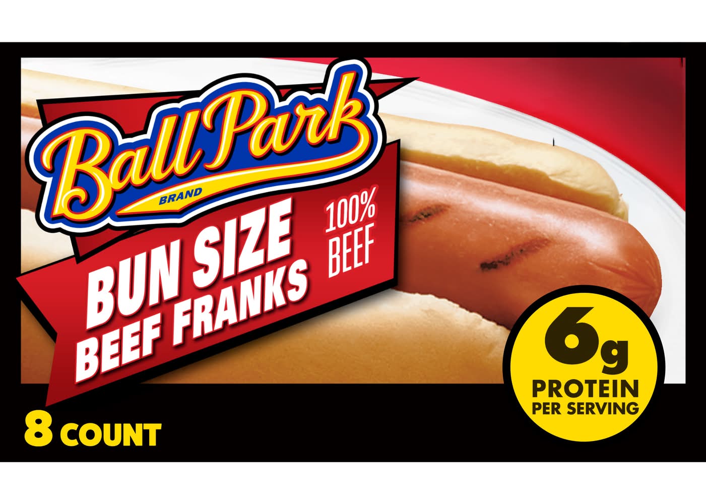 Ball Park Bun Size Hot Dogs, Beef (15 oz, 8 ct)