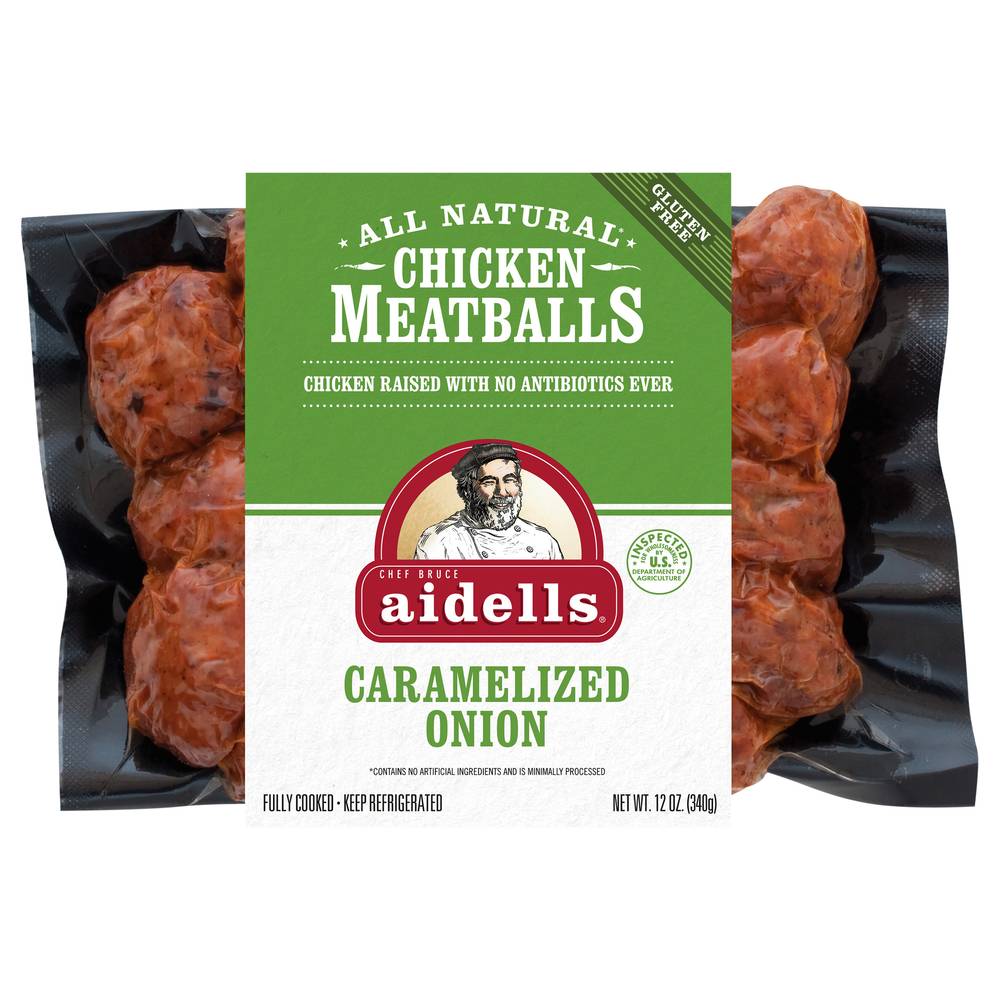 aidells Chicken Meatballs Caramelized Onion (12 oz)