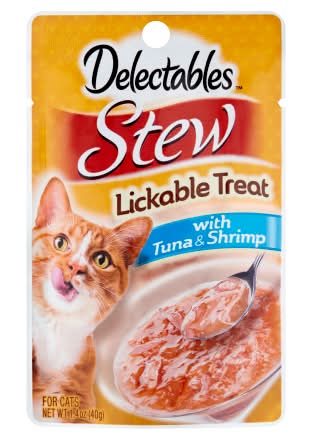 Delectables Stew Lickable Treats, Tuna & Shrimp (1.4 oz)