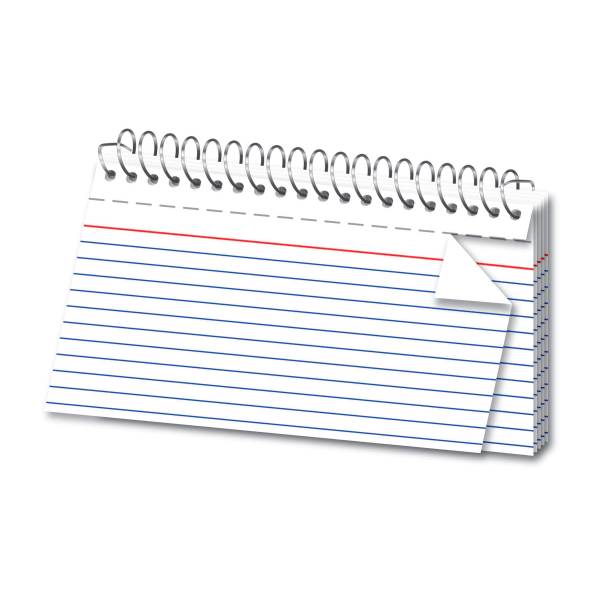 Office Depot® Brand Spiral Ruled Index Cards, 3" x 5", White, Pack Of 50