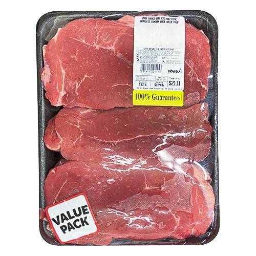 USDA Choice · Beef Chuck Cross Rib Steak Boneless London Broil Value Pack (approx 3 lbs)