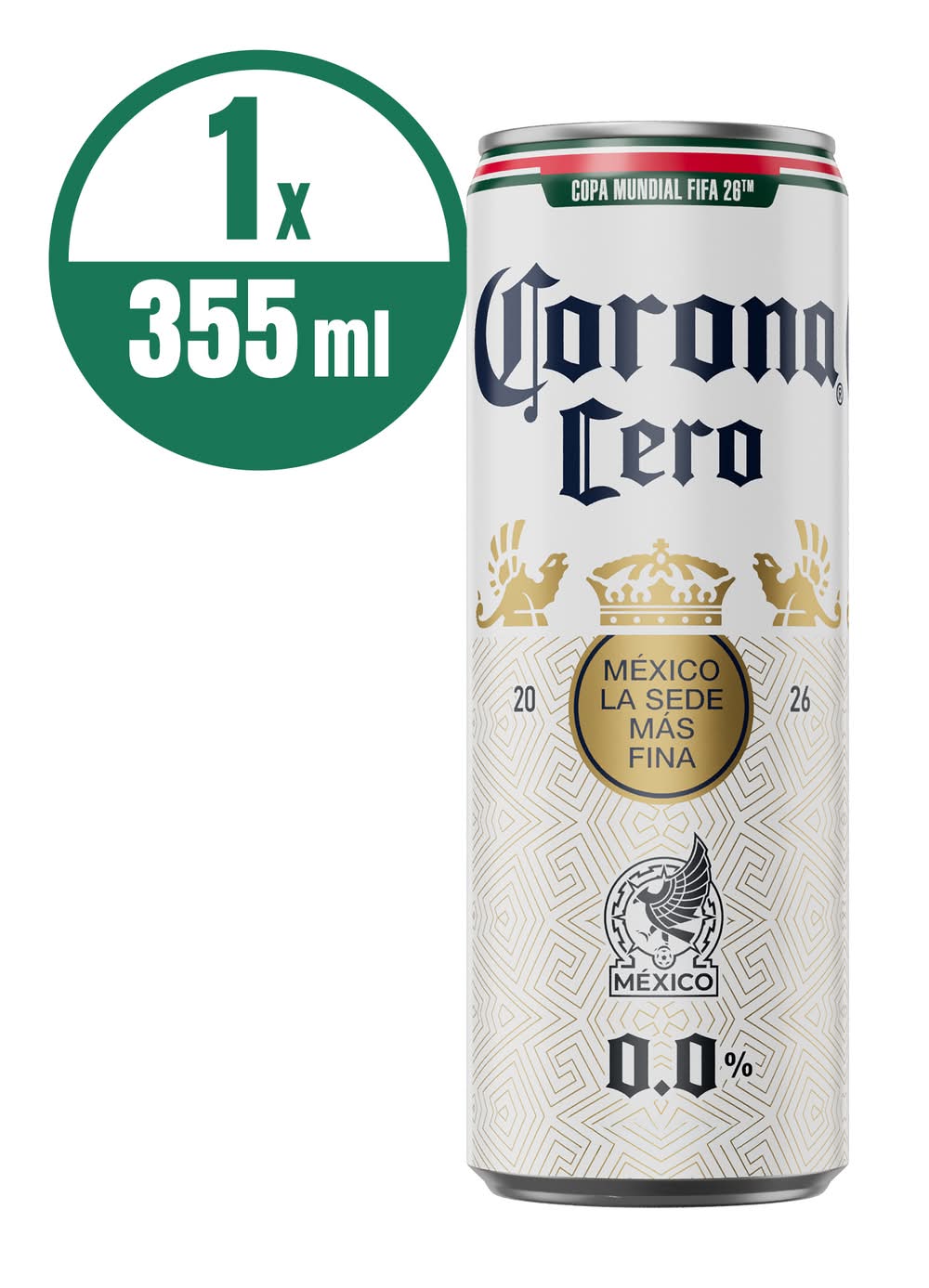 Corona · Cerveza cero 0.0% alcohol (355 ml)