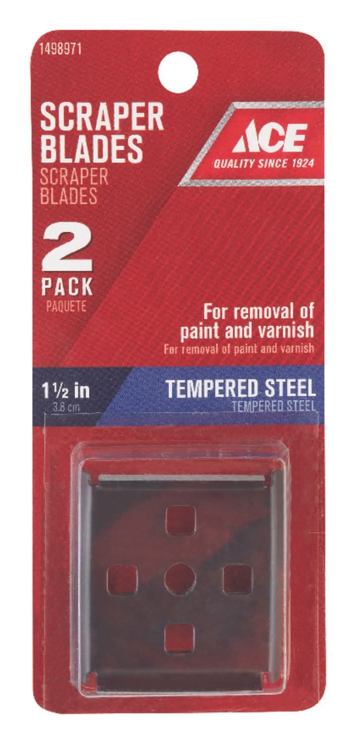 ACE 1-1/2 In. W Tempered Steel 4-Edge Scraper Blade