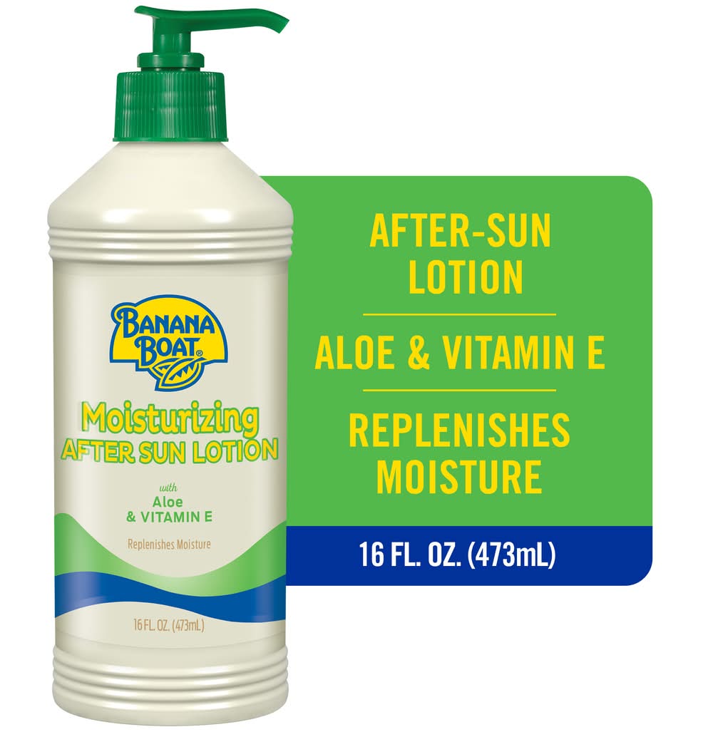 Banana Boat After Sun Moisturizing Lotion, Aloe Vera (16 fl oz)