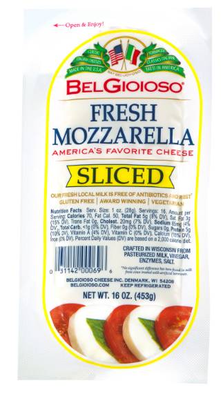 BelGioioso - Sliced Mozzarella Cheese - 1 lb (8 Units per Case)