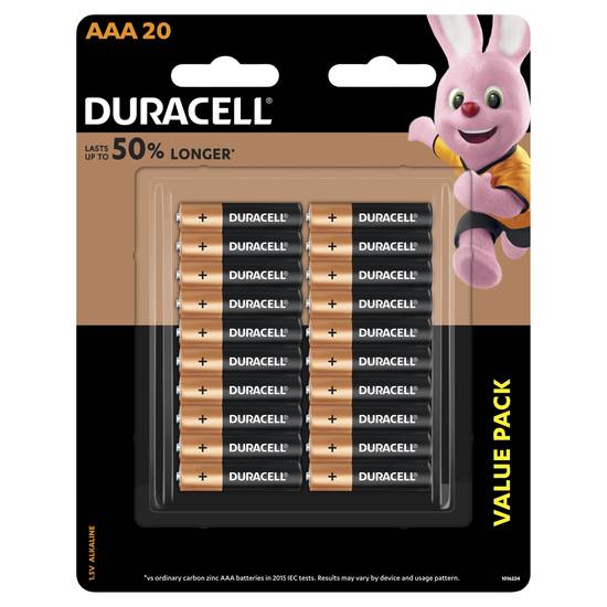 Duracell Coppertop Aaa Batteries 20 pack