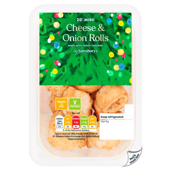 Sainsbury's Cheese - Onion, 20 Mini Rolls (20 pack)