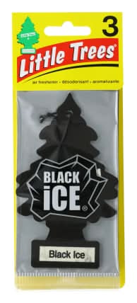 Little Trees® Air Freshener 3-Pack Black Ice