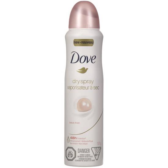 Dove Dry Spray Antiperspirant, Beauty Finish (107 g)