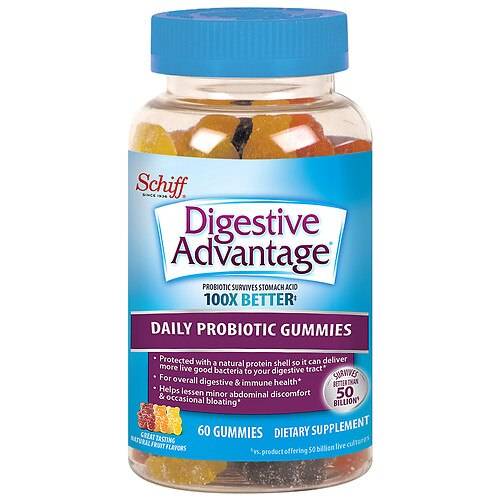 Digestive Advantage Probiotic Gummy for Adults Fruit - 60.0 ea