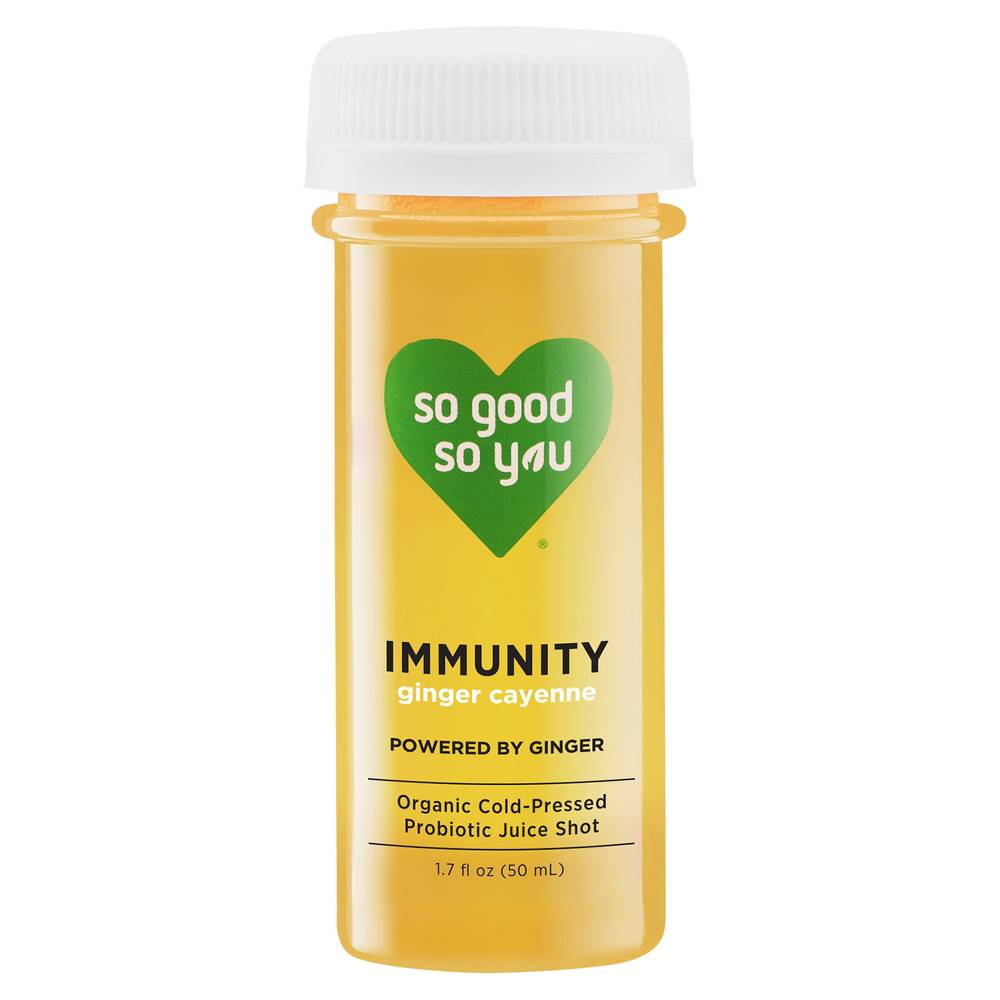 So Good So You Immunity Probiotic Shot Powered, Ginger (1.7 fl oz)