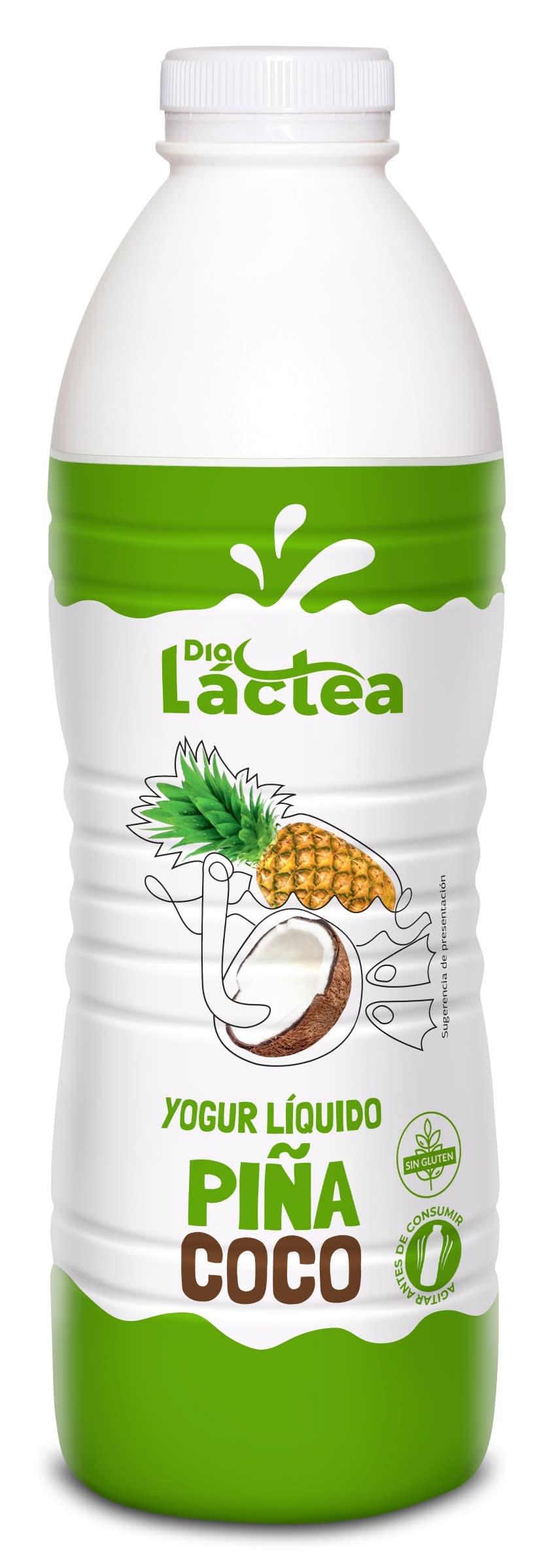 Yogur Líquido Sabor Piña Y Coco Dia Láctea Botella 1 Kg
