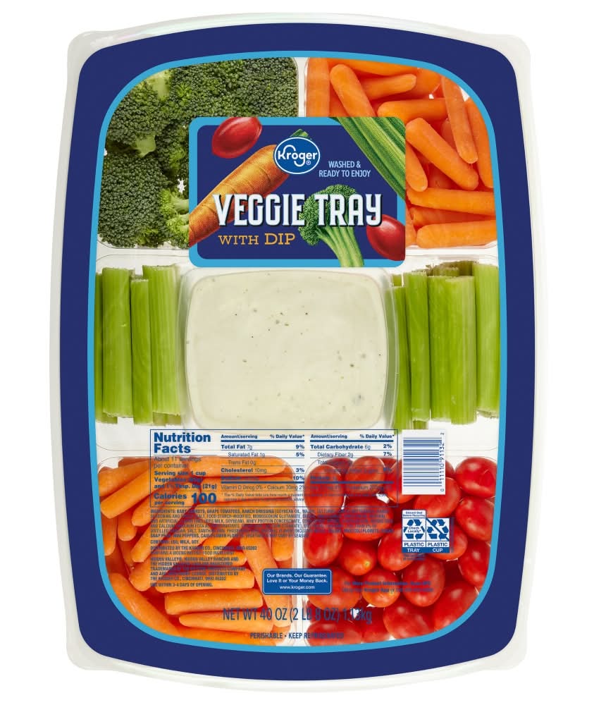 Kroger Veggie Tray With Dip (40 oz)