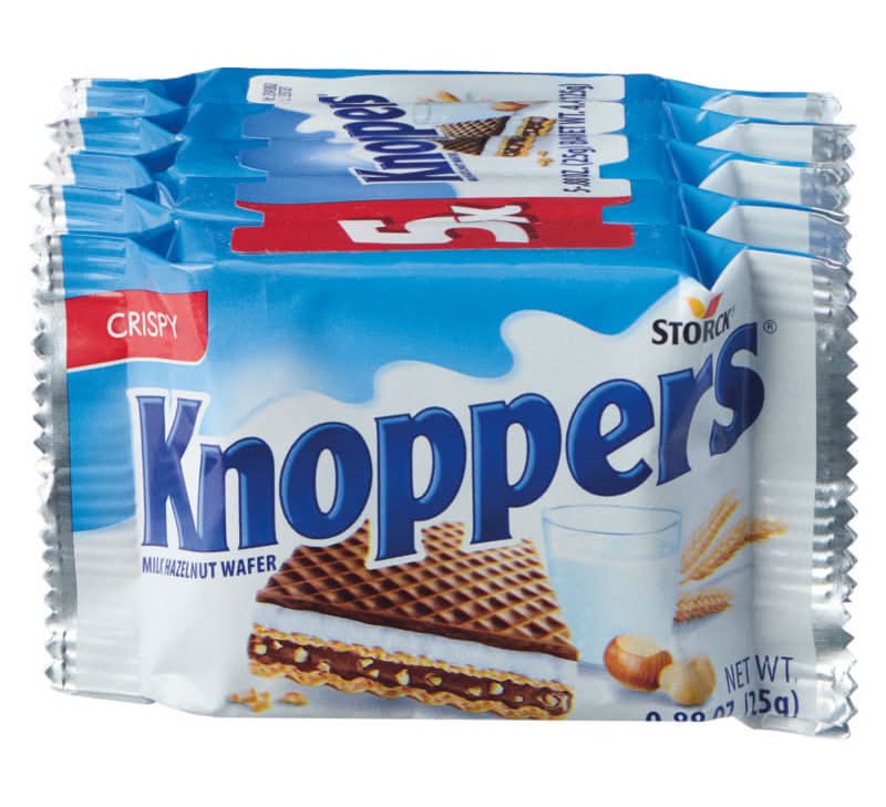 Knoppers Strock Crispy Milk Wafer, Hazelnut (0.88 oz, 5 ct)
