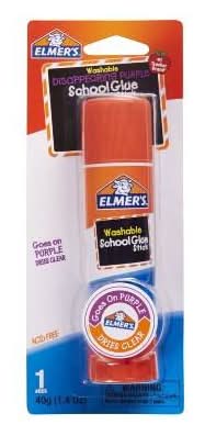 Elmer's Washable School Glue Stick, Purple (1.4 oz)