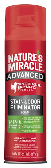 Nature's Miracle Advanced Stain & Odor Remover Foam Dogs, 17.5 oz.
