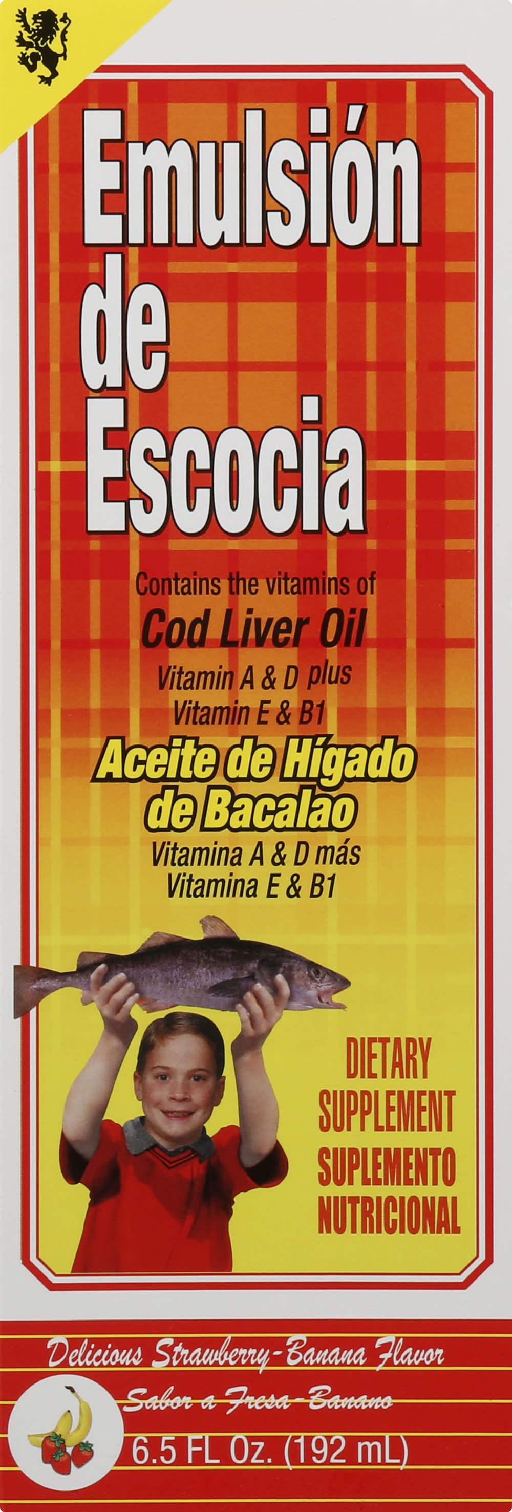 Emulsión de Escocia Cod Liver Oil Dietary Supplement (6.5 fl oz)