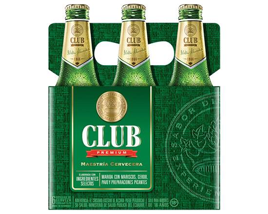 Cerveza club verde 330cc