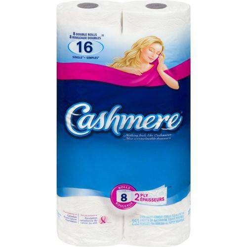 Cashmere feuilles double épaisseurs (8 unités) - toilet paper (8 ct)