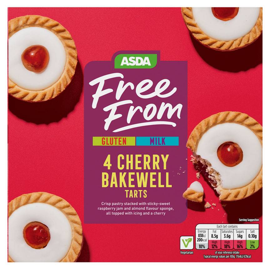 Asda Gluten Free Cherry Bakewells 190g