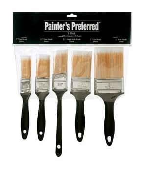 Painter's Preferred Paint Brush Set (5 ct)