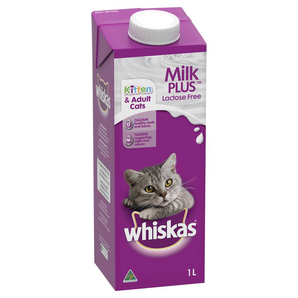 Whiskas Milk Plus Kitten Adult & Cats Treat (1L)