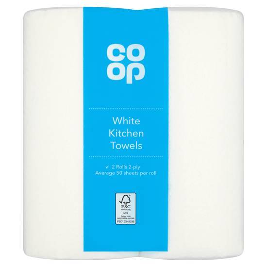 Co Op Kitchen Towel White 12 * 2 Roll