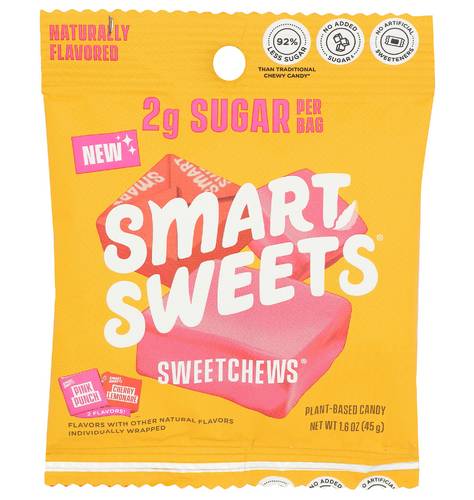 SmartSweets Sweetchews, Pink Punch-Cherry Lemonade (1.6 oz)