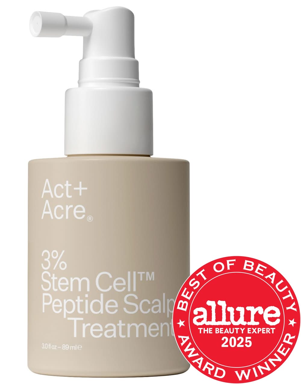 Act+Acre 3% Stem Cell Peptide Hair + Scalp Treatment For Severe Hair Thinning 3.0 oz / 89 ml