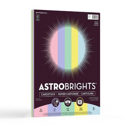 Astrobrights Color Cardstock, 8.5 X 11 Inches, 65 Lb/176 Gsm, Pastels 5-color Assortment (50 sheets)