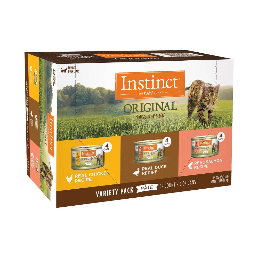 Instinct All Life Stage Wet Cat Food-Grain Free Variety (12 ct) (3 oz/none/variety)