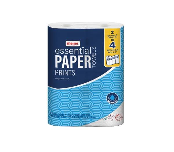 Meijer Essential Paper Towels, Double (2 ct)