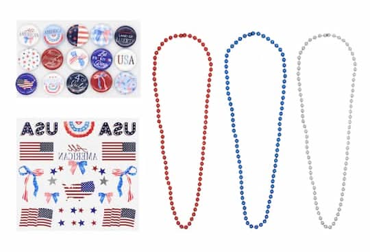 Celebrate It Patriotic Party pack, Red-White-Blue (47 ct)