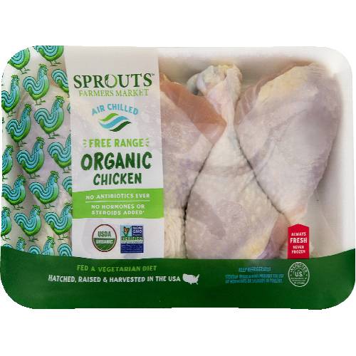 Sprouts Organic Chicken Drumsticks (Avg. 1.5lb)