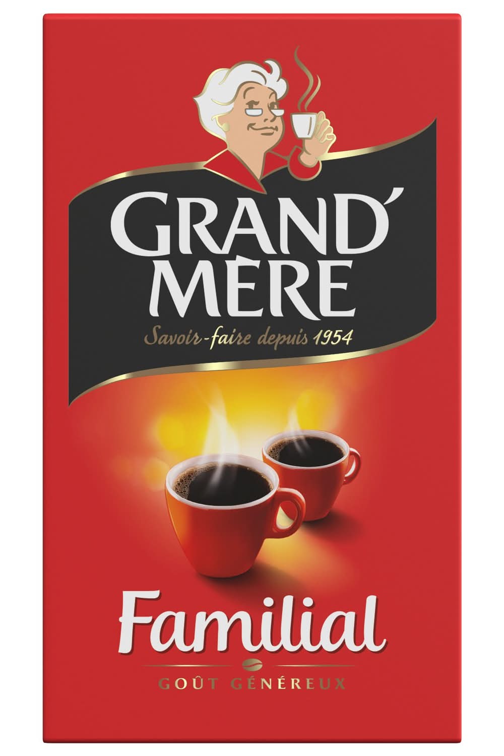 Grand Mère - Familial café moulu 100% robusta, généreux (225g)