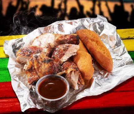 Limited Time Offer: 1/4 Jerk Chicken & 2 Festivals