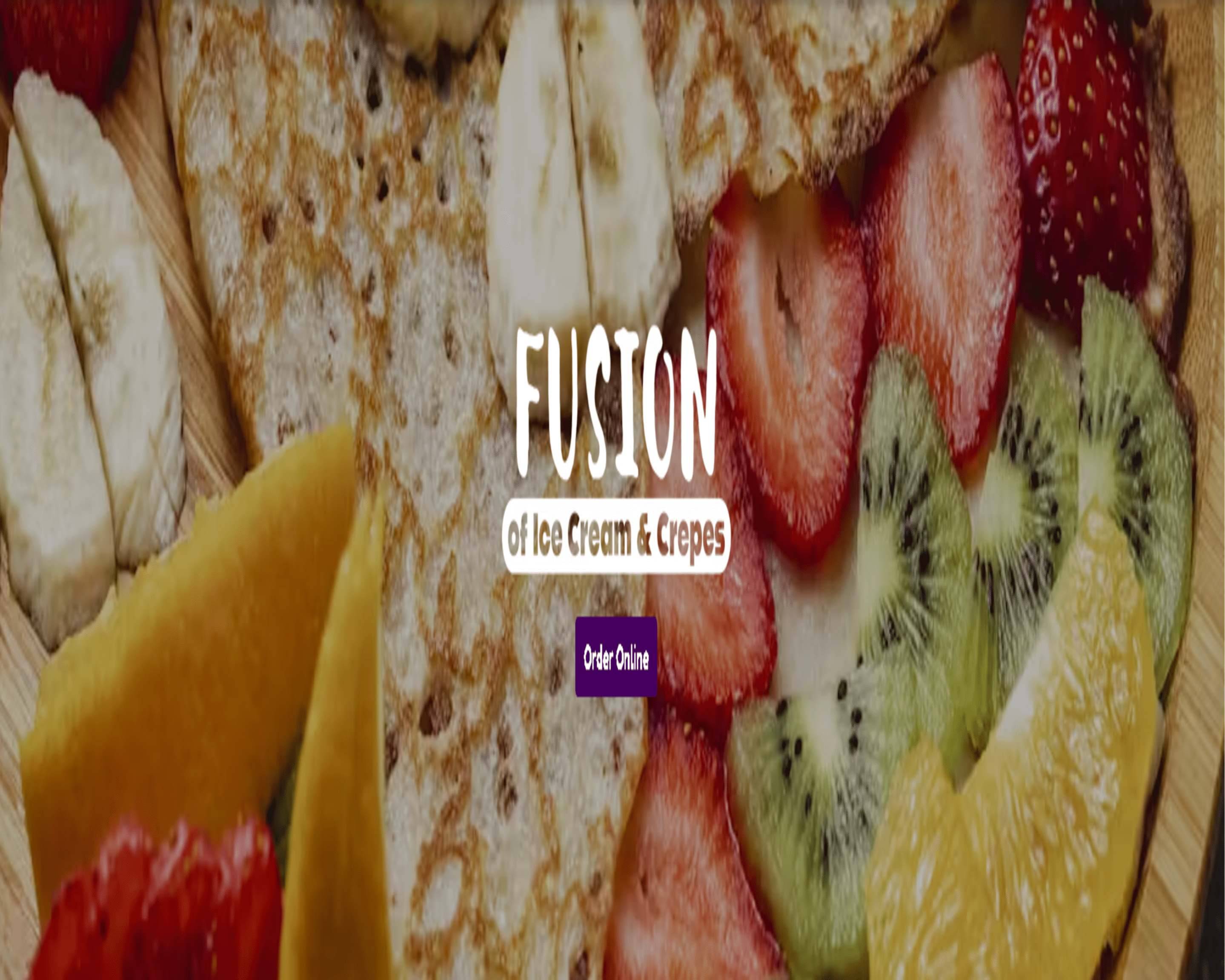 Order Fusion of Ice Cream & Crepes (S. Crenshaw Blvd) Menu Delivery in