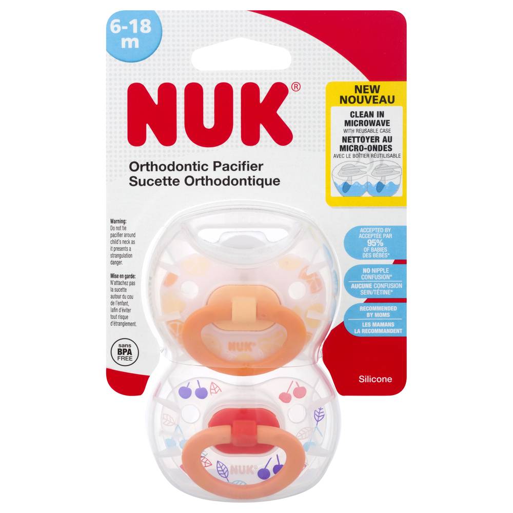 NUK Orthodontic Silicone Pacifier