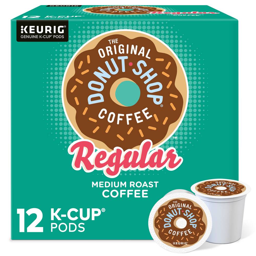 Donut Shop The Original Coffee K-Cup Pod, Medium Roast, 12 ct