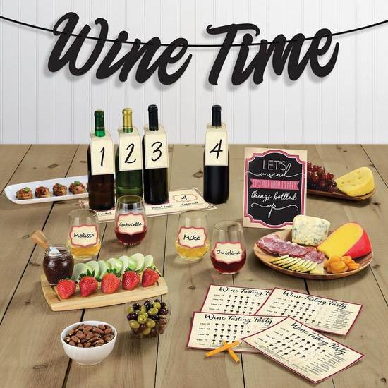 Wine Tasting Buffet Table Decorating Kit 15pc
