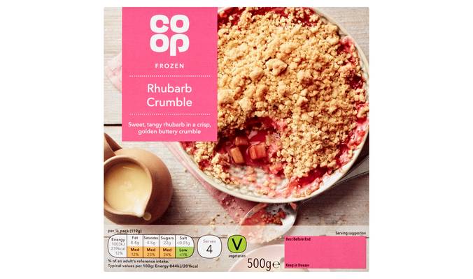 Co-op Rhubarb Crumble 500g